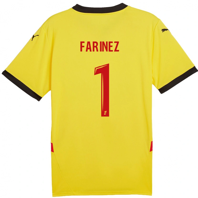 Danxen Kvinder Wuilker Fariñez #1 Gul Rød Hjemmebane Spillertrøjer 2024/25 Trøje T-Shirt