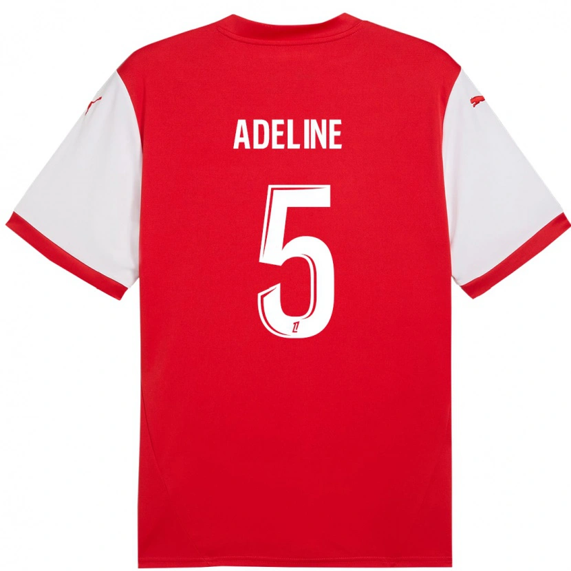 Danxen Kvinder Martin Adeline #5 Rød Hvid Hjemmebane Spillertrøjer 2024/25 Trøje T-Shirt