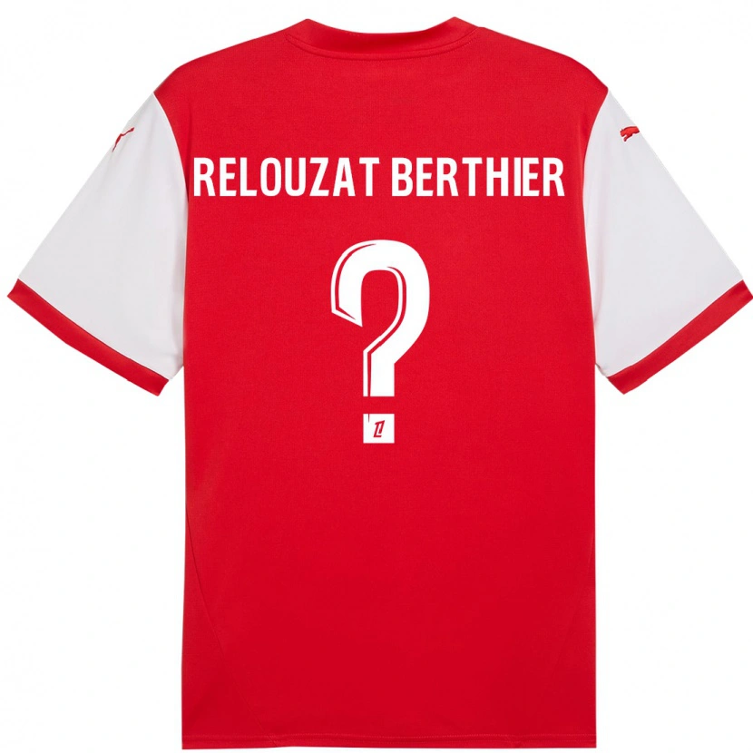 Danxen Kvinder Maxime Relouzat Berthier #0 Rød Hvid Hjemmebane Spillertrøjer 2024/25 Trøje T-Shirt
