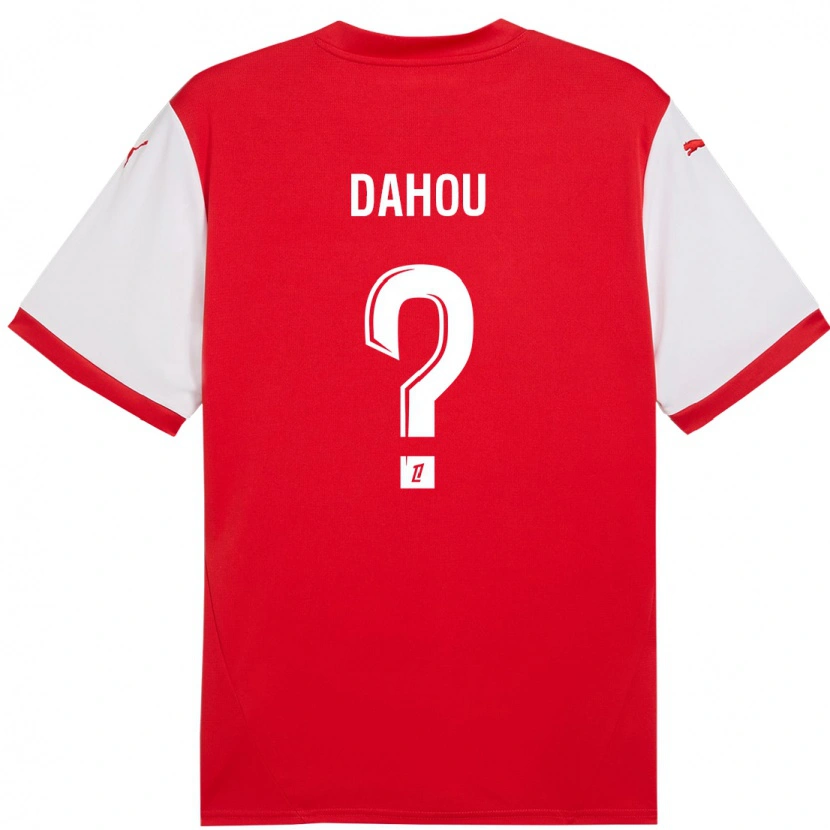 Danxen Kvinder Erwan Dahou #0 Rød Hvid Hjemmebane Spillertrøjer 2024/25 Trøje T-Shirt