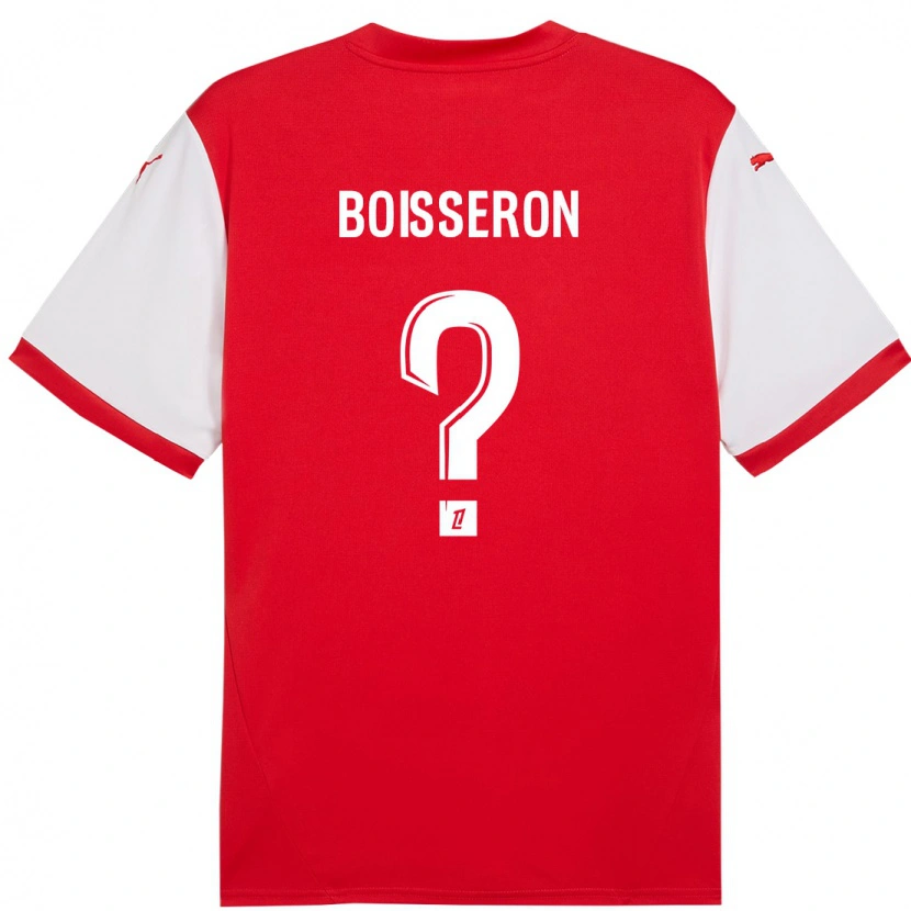 Danxen Kvinder Jawad Boisseron #0 Rød Hvid Hjemmebane Spillertrøjer 2024/25 Trøje T-Shirt