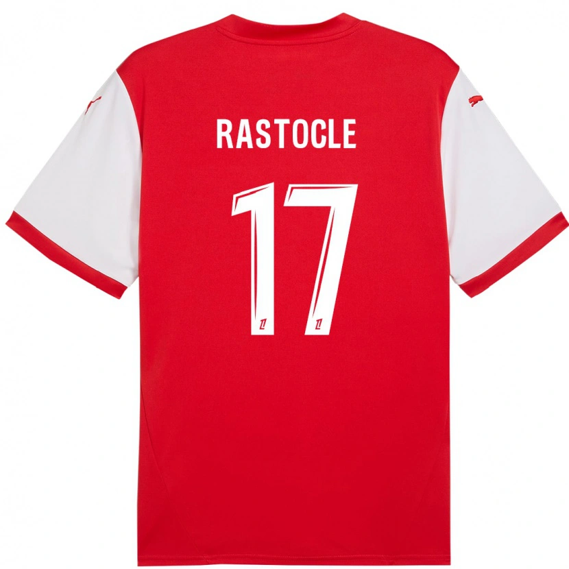 Danxen Kvinder Jade Rastocle #17 Rød Hvid Hjemmebane Spillertrøjer 2024/25 Trøje T-Shirt