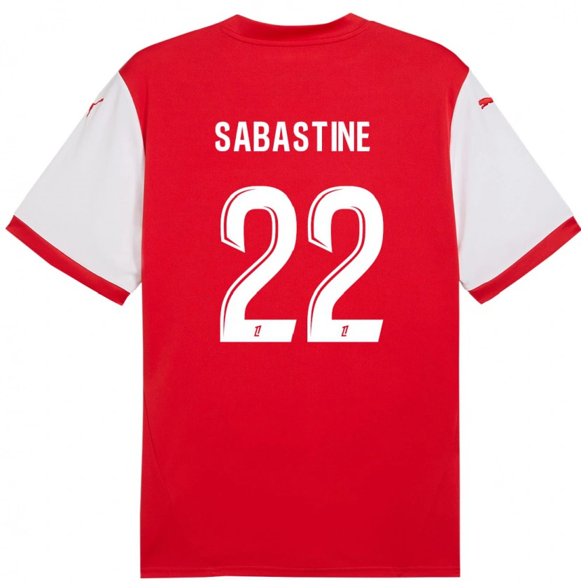 Danxen Kvinder Flourish Sabastine #22 Rød Hvid Hjemmebane Spillertrøjer 2024/25 Trøje T-Shirt