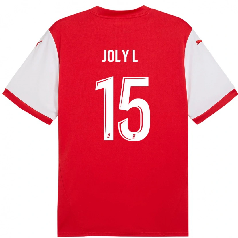 Danxen Kvinder Lou Ann Joly #15 Rød Hvid Hjemmebane Spillertrøjer 2024/25 Trøje T-Shirt