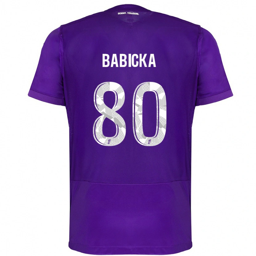 Danxen Kvinder Shavy Babicka #80 Lilla Hvid Hjemmebane Spillertrøjer 2024/25 Trøje T-Shirt