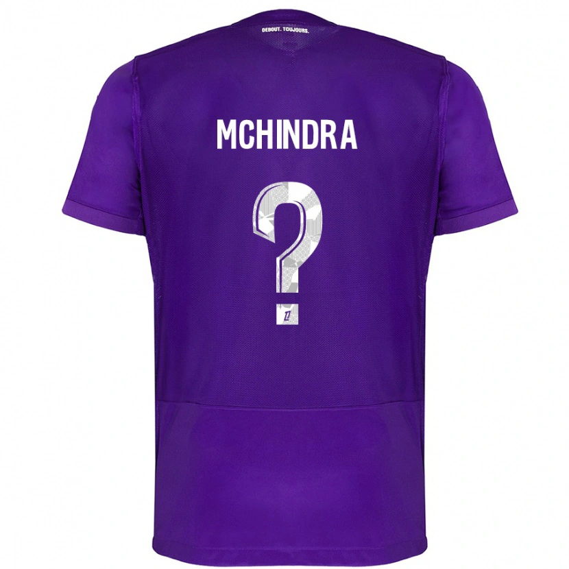 Danxen Kvinder Naime Said Mchindra #0 Lilla Hvid Hjemmebane Spillertrøjer 2024/25 Trøje T-Shirt