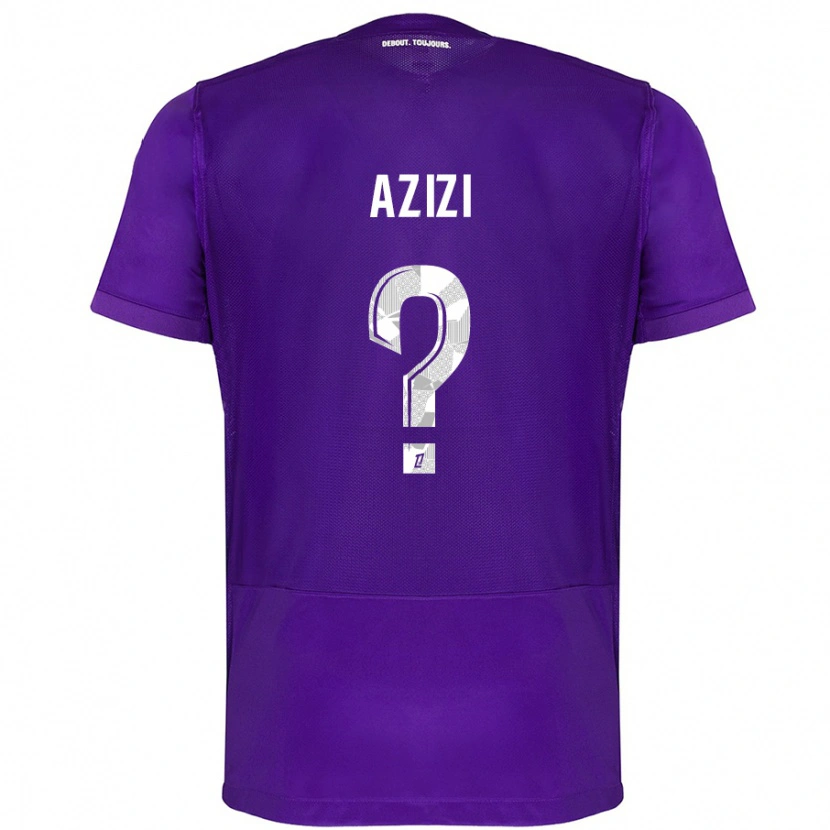 Danxen Kvinder Ilyas Azizi #0 Lilla Hvid Hjemmebane Spillertrøjer 2024/25 Trøje T-Shirt