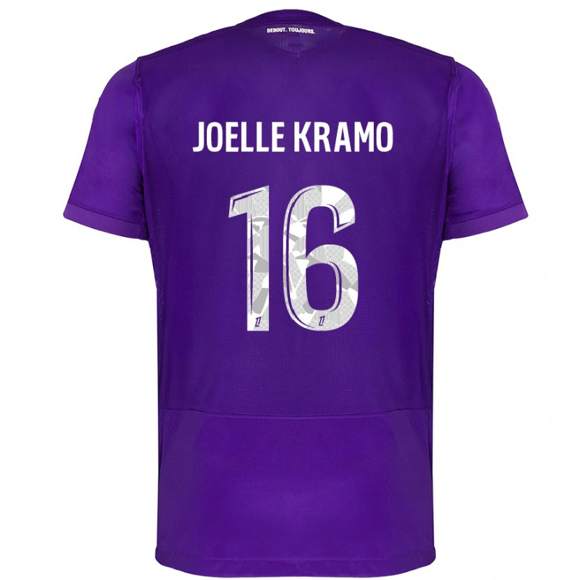 Danxen Kvinder Marie Joelle Kramo #16 Lilla Hvid Hjemmebane Spillertrøjer 2024/25 Trøje T-Shirt