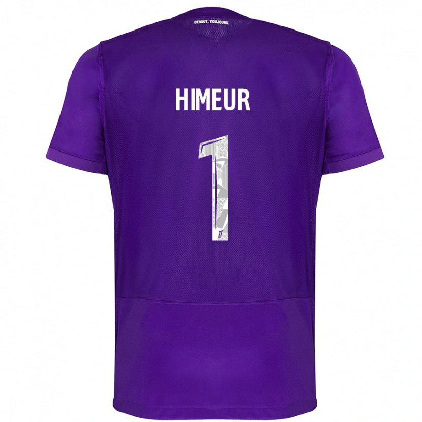 Danxen Kvinder Thomas Himeur #1 Lilla Hvid Hjemmebane Spillertrøjer 2024/25 Trøje T-Shirt