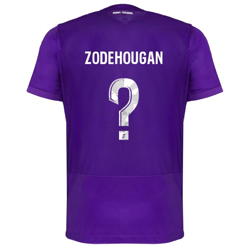 Danxen Kvinder Yanis Zodehougan #0 Lilla Hvid Hjemmebane Spillertrøjer 2024/25 Trøje T-Shirt