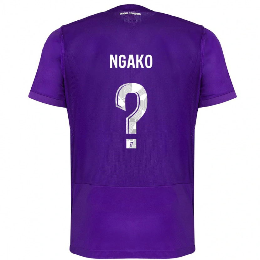 Danxen Kvinder Warren Ngako #0 Lilla Hvid Hjemmebane Spillertrøjer 2024/25 Trøje T-Shirt