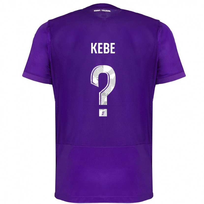 Danxen Kvinder Mamadou Kébé #0 Lilla Hvid Hjemmebane Spillertrøjer 2024/25 Trøje T-Shirt