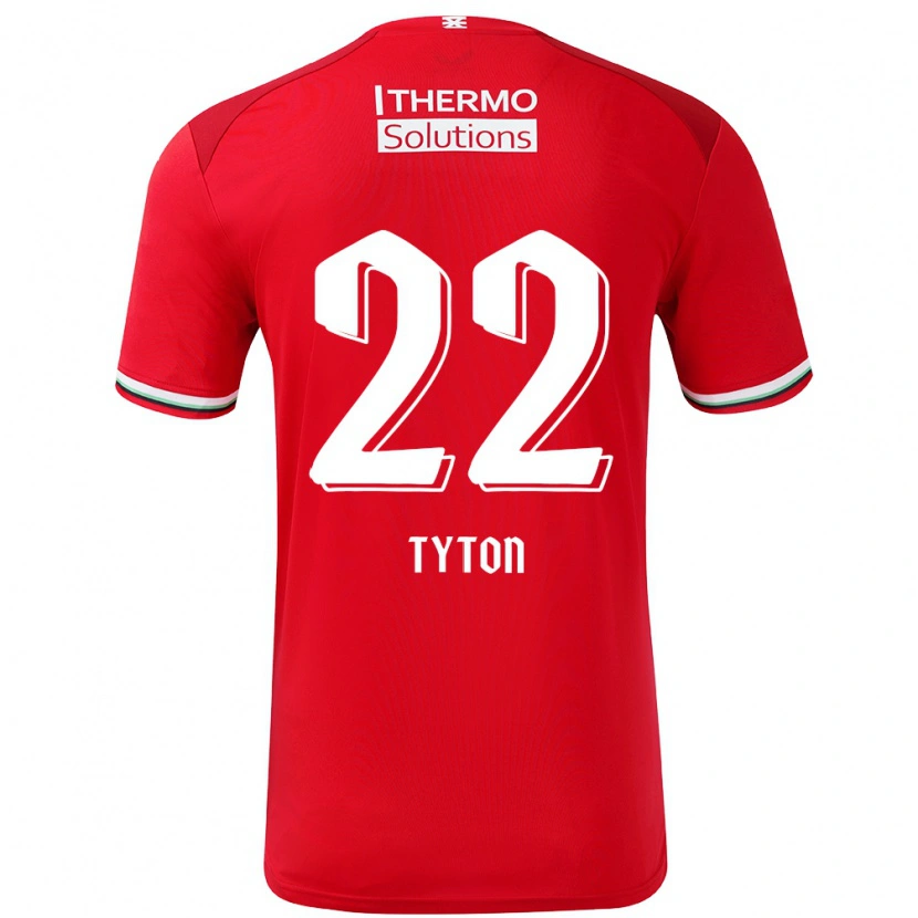 Danxen Kvinder Przemyslaw Tyton #22 Rød Hvid Hjemmebane Spillertrøjer 2024/25 Trøje T-Shirt