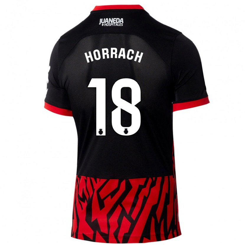 Danxen Kvinder Barto Horrach #18 Sort Rød Hjemmebane Spillertrøjer 2024/25 Trøje T-Shirt