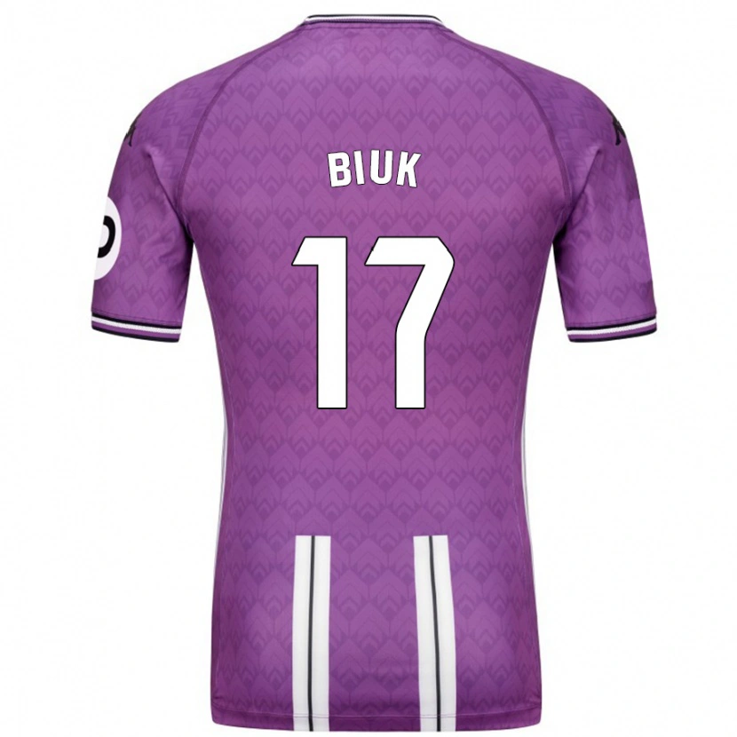 Danxen Kvinder Stipe Biuk #17 Lilla Hvid Hjemmebane Spillertrøjer 2024/25 Trøje T-Shirt