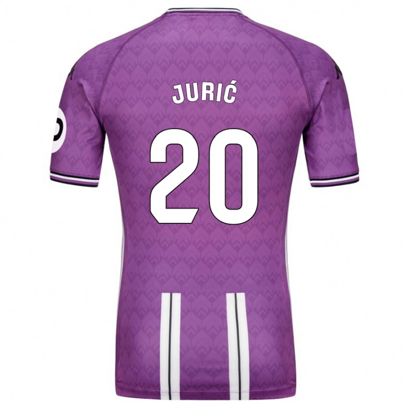 Danxen Kvinder Stanko Juric #20 Lilla Hvid Hjemmebane Spillertrøjer 2024/25 Trøje T-Shirt