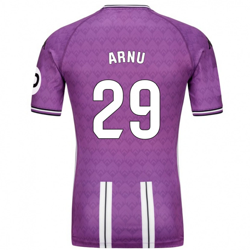 Danxen Kvinder Adrián Arnu #29 Lilla Hvid Hjemmebane Spillertrøjer 2024/25 Trøje T-Shirt