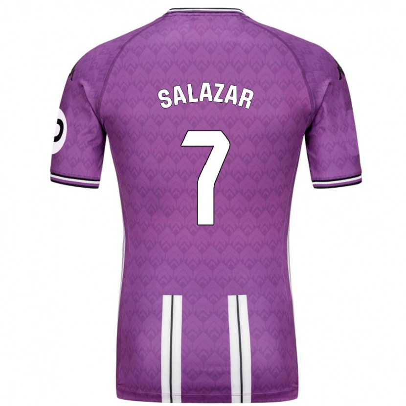 Danxen Kvinder Israel Salazar #7 Lilla Hvid Hjemmebane Spillertrøjer 2024/25 Trøje T-Shirt