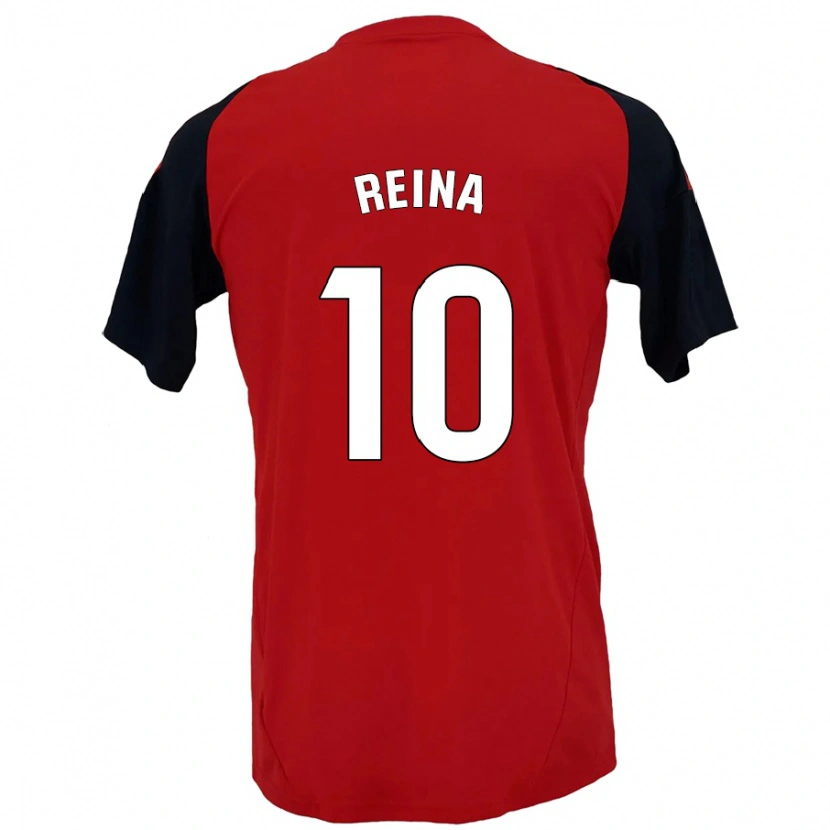 Danxen Kvinder Alberto Reina #10 Rød Sort Hjemmebane Spillertrøjer 2024/25 Trøje T-Shirt