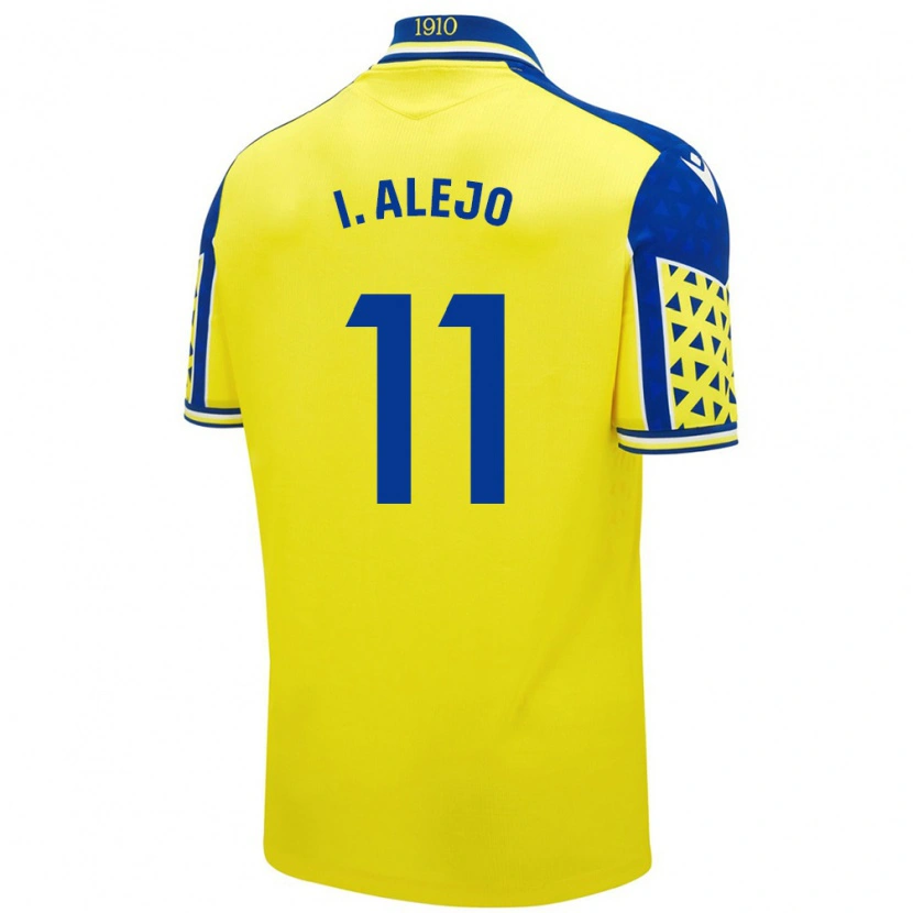 Danxen Kvinder Iván Alejo #11 Gul Blå Hjemmebane Spillertrøjer 2024/25 Trøje T-Shirt