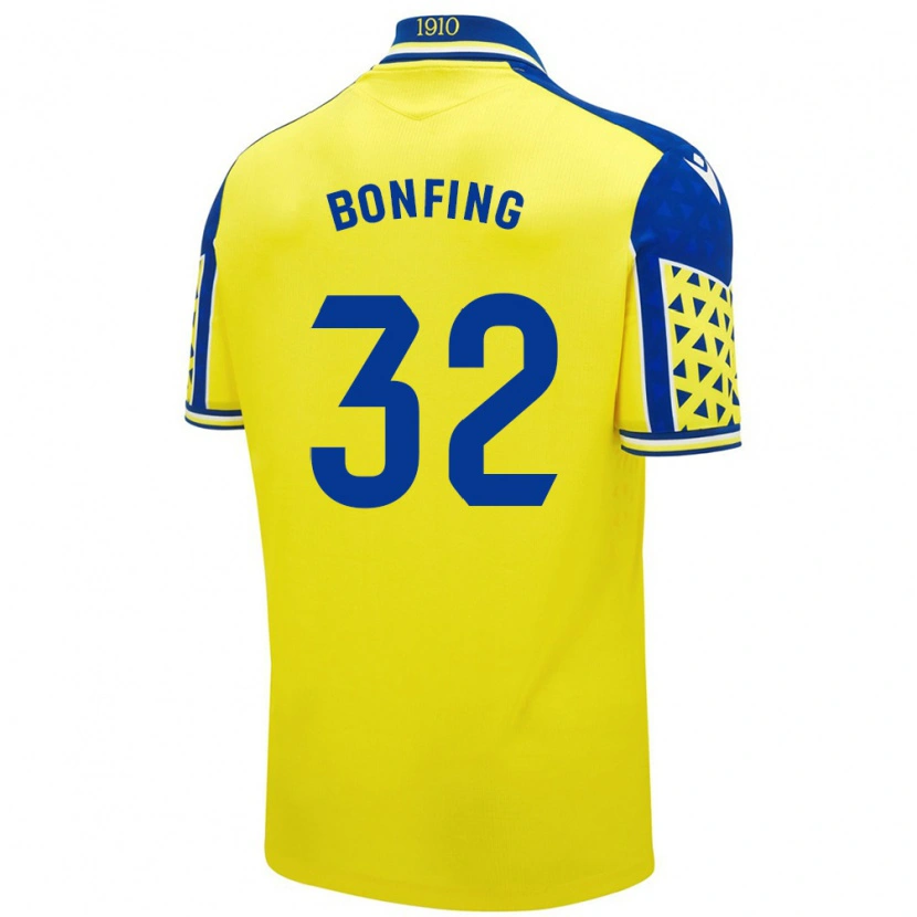 Danxen Kvinder Boubacar Bonfing #32 Gul Blå Hjemmebane Spillertrøjer 2024/25 Trøje T-Shirt