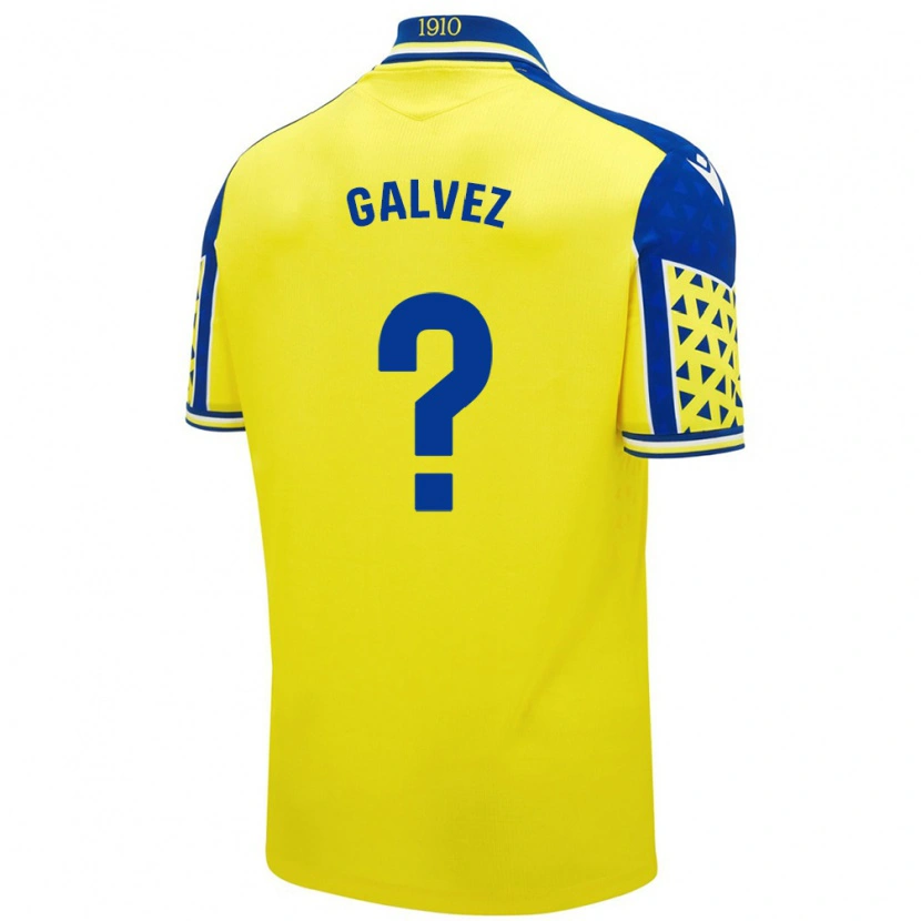 Danxen Kvinder Gonzalo Gálvez #0 Gul Blå Hjemmebane Spillertrøjer 2024/25 Trøje T-Shirt