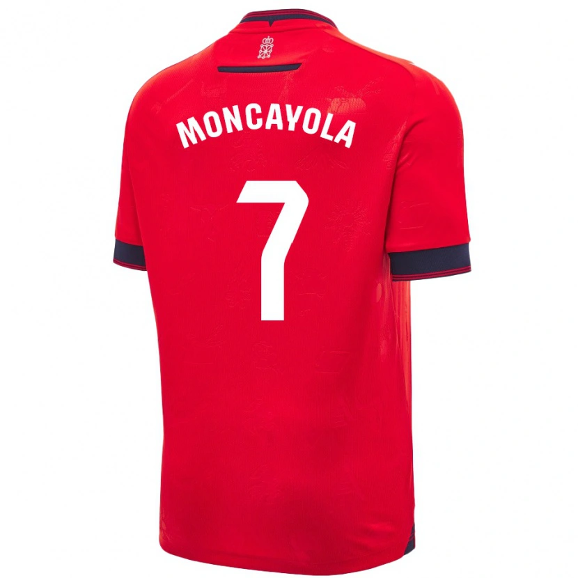 Danxen Kvinder Jon Moncayola #7 Rød Hvid Hjemmebane Spillertrøjer 2024/25 Trøje T-Shirt