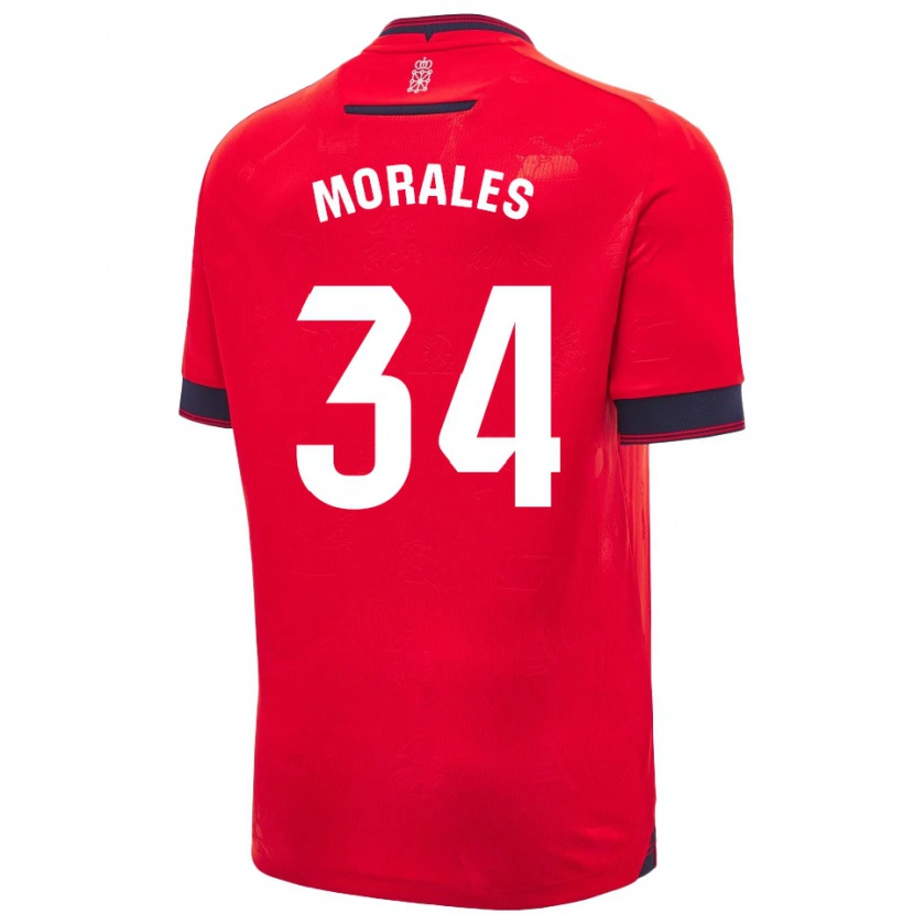 Danxen Kvinder Anai Morales #34 Rød Hvid Hjemmebane Spillertrøjer 2024/25 Trøje T-Shirt