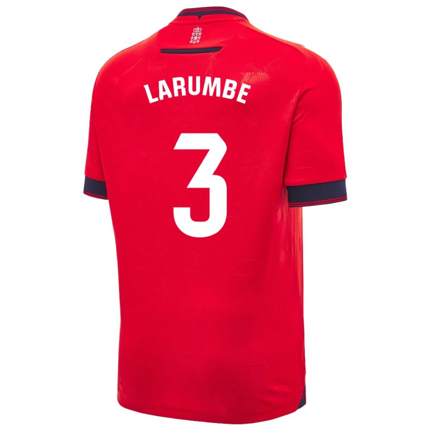 Danxen Kvinder Saioa Larumbe Beloqui #3 Rød Hvid Hjemmebane Spillertrøjer 2024/25 Trøje T-Shirt
