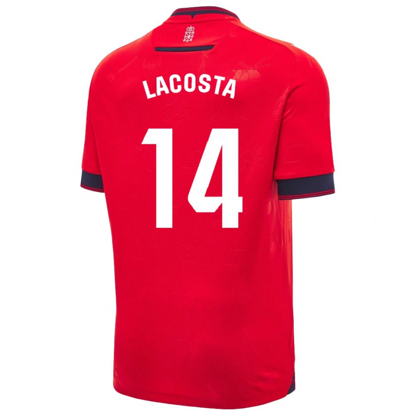 Danxen Kvinder Iara Lacosta Sanchez #14 Rød Hvid Hjemmebane Spillertrøjer 2024/25 Trøje T-Shirt