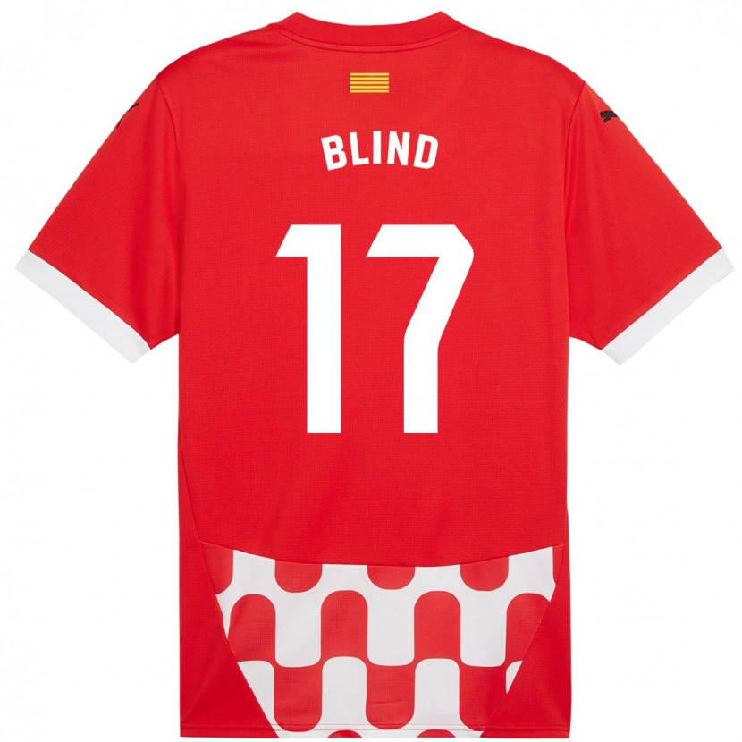 Danxen Kvinder Daley Blind #17 Rød Hvid Hjemmebane Spillertrøjer 2024/25 Trøje T-Shirt