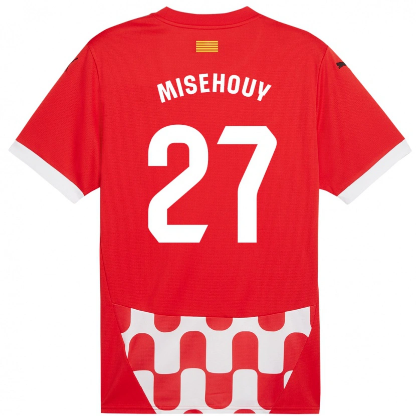 Danxen Kvinder Gabriel Misehouy #27 Rød Hvid Hjemmebane Spillertrøjer 2024/25 Trøje T-Shirt