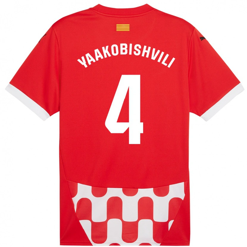 Danxen Kvinder Antal Yaakobishvili #4 Rød Hvid Hjemmebane Spillertrøjer 2024/25 Trøje T-Shirt