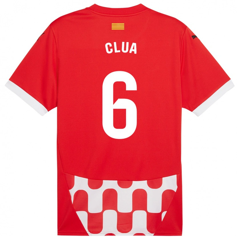 Danxen Kvinder Silvi Clua #6 Rød Hvid Hjemmebane Spillertrøjer 2024/25 Trøje T-Shirt