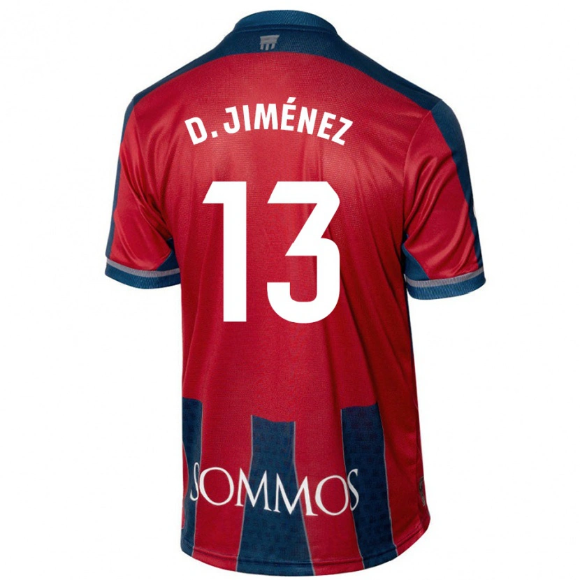 Danxen Kvinder Dani Jiménez #13 Rød Blå Hjemmebane Spillertrøjer 2024/25 Trøje T-Shirt
