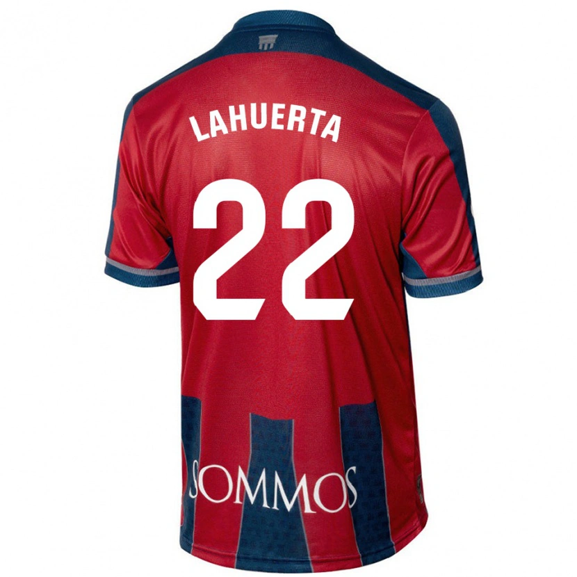 Danxen Kvinder Gema Lahuerta #22 Rød Blå Hjemmebane Spillertrøjer 2024/25 Trøje T-Shirt