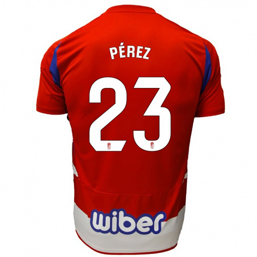 Danxen Kvinder Lucas Pérez #23 Rød Hvid Blå Hjemmebane Spillertrøjer 2024/25 Trøje T-Shirt