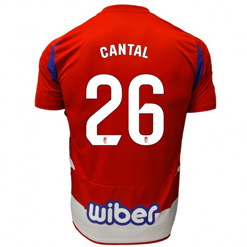 Danxen Kvinder Paco Cantal #26 Rød Hvid Blå Hjemmebane Spillertrøjer 2024/25 Trøje T-Shirt