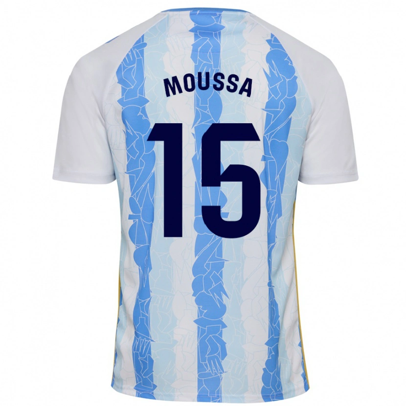 Danxen Kvinder Moussa Diarra #15 Hvid Blå Hjemmebane Spillertrøjer 2024/25 Trøje T-Shirt