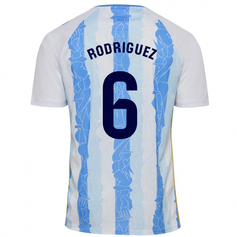 Danxen Kvinder Rafa Rodríguez #6 Hvid Blå Hjemmebane Spillertrøjer 2024/25 Trøje T-Shirt