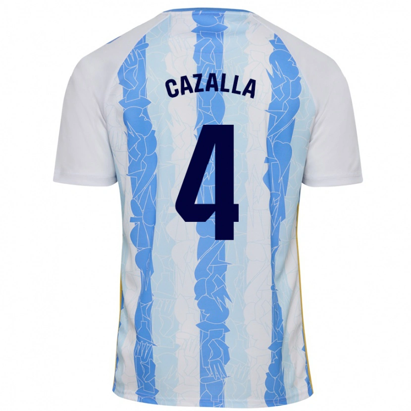 Danxen Kvinder Marta Cazalla #4 Hvid Blå Hjemmebane Spillertrøjer 2024/25 Trøje T-Shirt