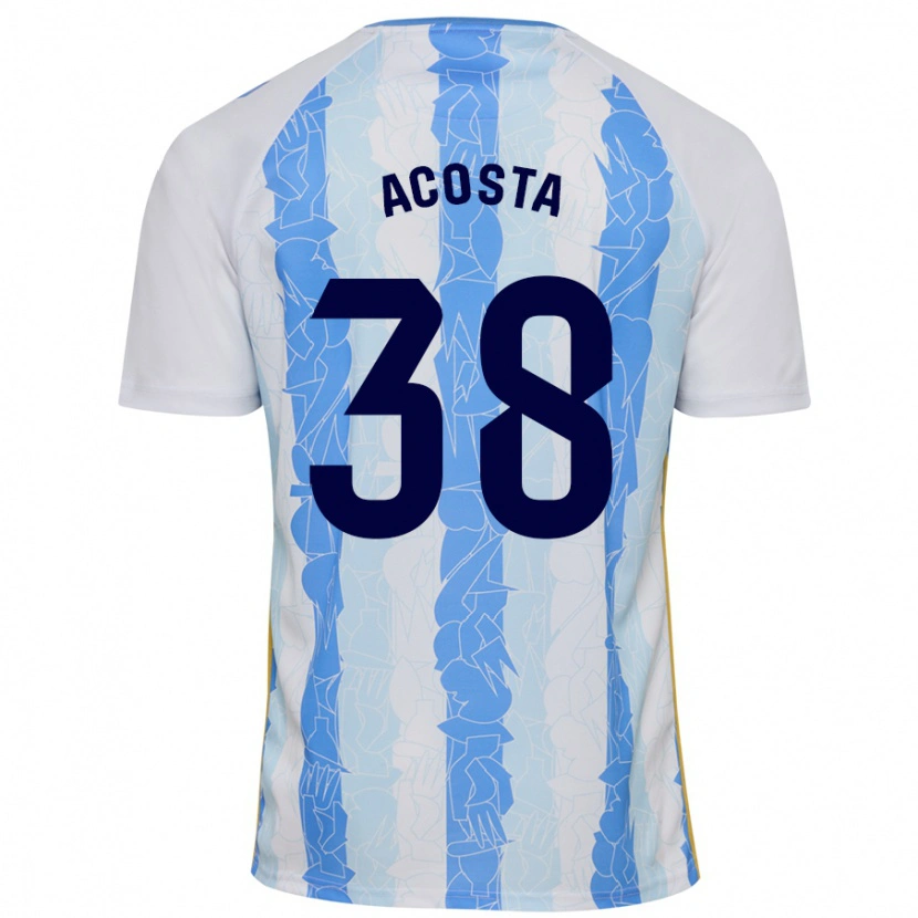 Danxen Kvinder Judith Acosta #38 Hvid Blå Hjemmebane Spillertrøjer 2024/25 Trøje T-Shirt