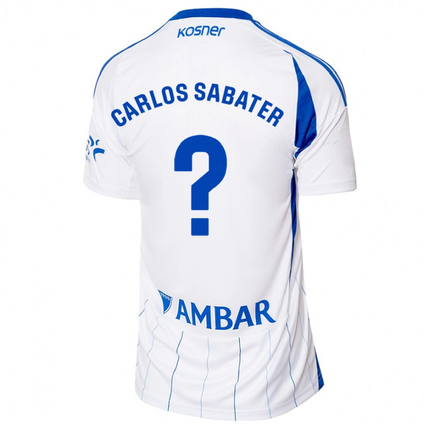 Danxen Kvinder Juan Carlos Sabater #0 Rød Hvid Hjemmebane Spillertrøjer 2024/25 Trøje T-Shirt