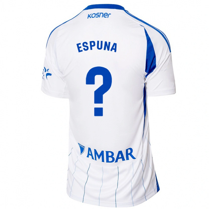 Danxen Kvinder Nico Espuña #0 Rød Hvid Hjemmebane Spillertrøjer 2024/25 Trøje T-Shirt