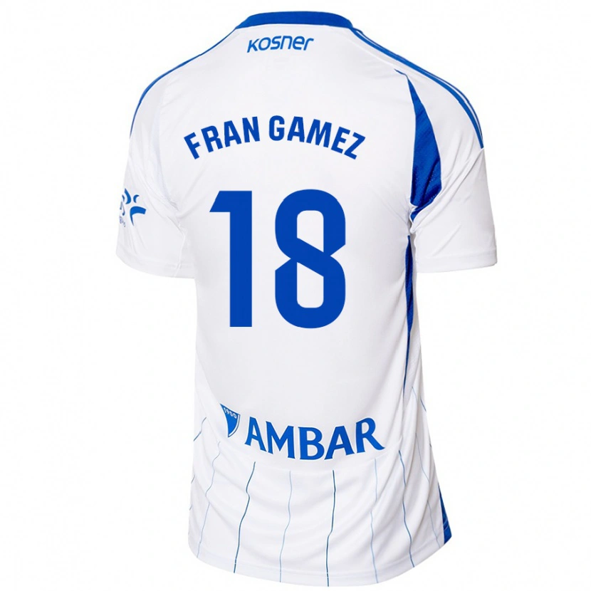 Danxen Kvinder Fran Gámez #18 Rød Hvid Hjemmebane Spillertrøjer 2024/25 Trøje T-Shirt