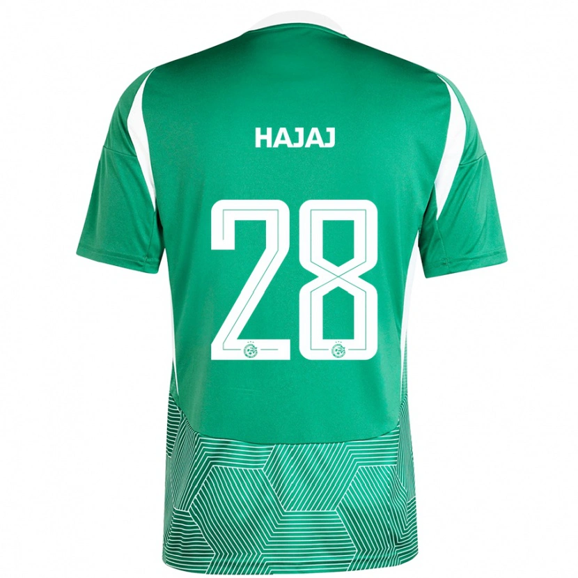 Danxen Kvinder Ilay Hajaj #28 Grøn Hvid Hjemmebane Spillertrøjer 2024/25 Trøje T-Shirt