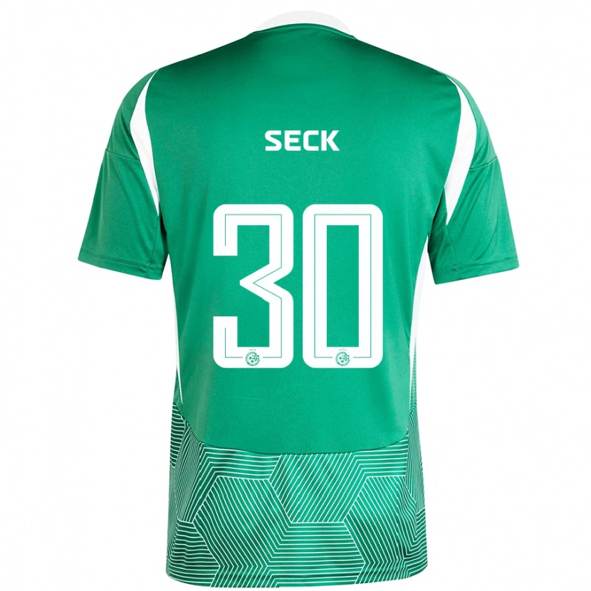 Danxen Kvinder Abdoulaye Seck #30 Grøn Hvid Hjemmebane Spillertrøjer 2024/25 Trøje T-Shirt