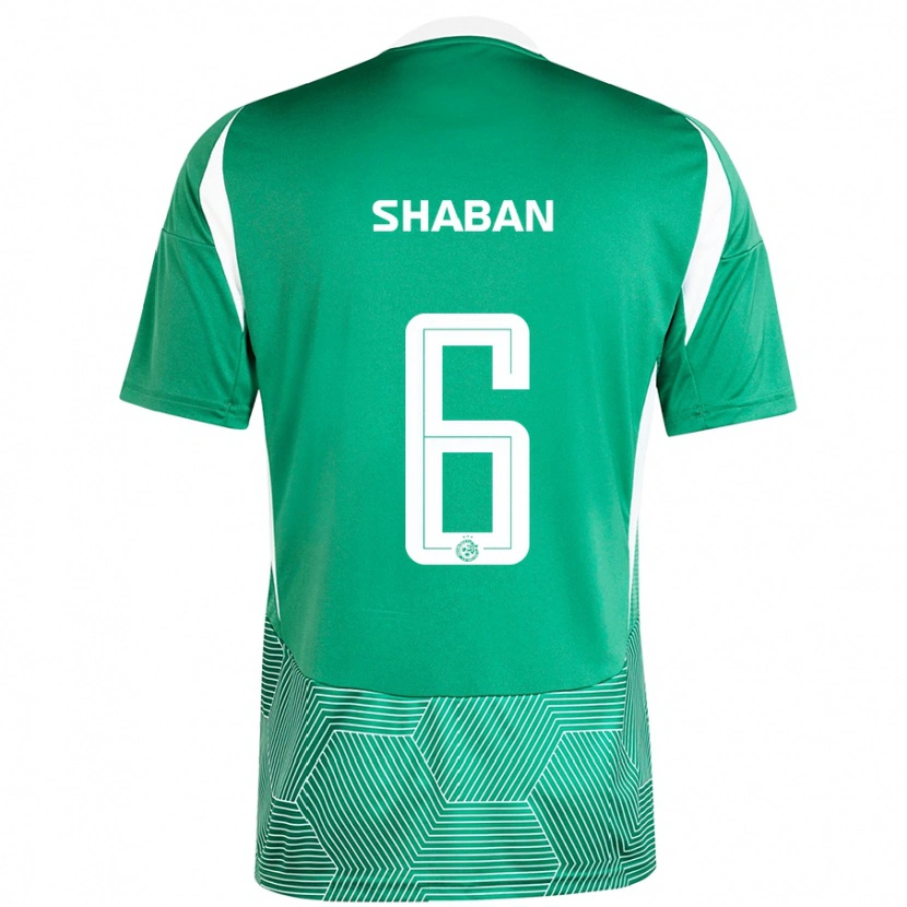 Danxen Kvinder Loay Shaban #6 Grøn Hvid Hjemmebane Spillertrøjer 2024/25 Trøje T-Shirt