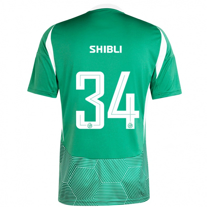 Danxen Kvinder Hamza Shibli #34 Grøn Hvid Hjemmebane Spillertrøjer 2024/25 Trøje T-Shirt