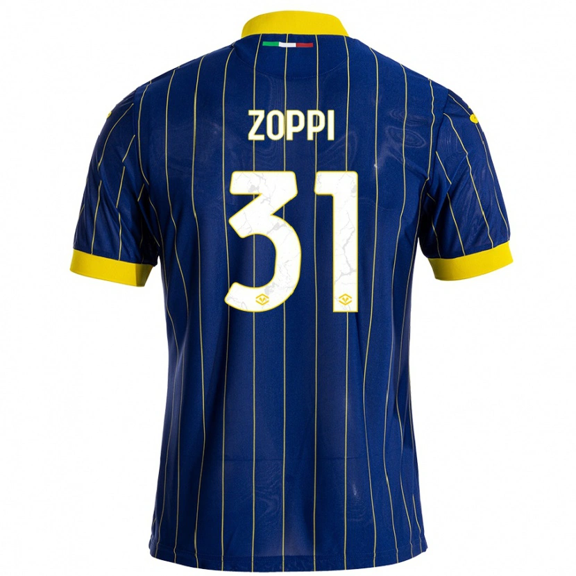 Danxen Kvinder Sofia Zoppi #31 Blå Gul Hjemmebane Spillertrøjer 2024/25 Trøje T-Shirt